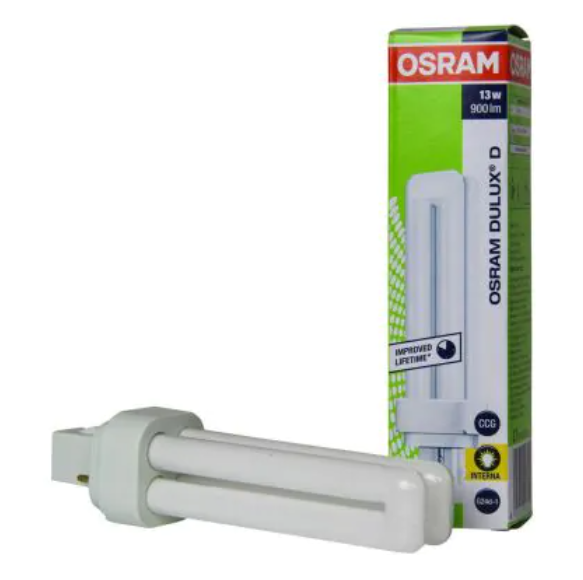 OSRAM DULUX D 13W 865 CFL Daylight, Bright and Vibrant CFL Lamp Ideal for Task Lighting and Work Areas